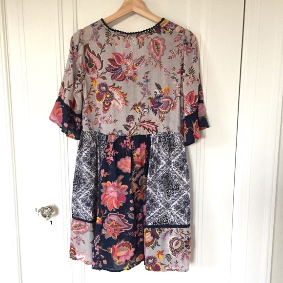 Anthropologie Lilka Patchwork Trapeze Dress - Picture 5 of 8